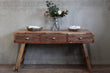 Handcrafted Console Table in Recycled Teak Wood with Drawers - Bali Collection