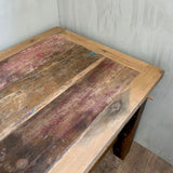 Handcrafted Recycled Teakwood Dining Table for 6-8 People - Bali Collection