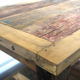 Handcrafted Recycled Teakwood Dining Table for 6-8 People - Bali Collection