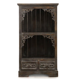 Handcrafted Albasia Greywash Finish Wood Bathroom Cabinet - Bali Collection