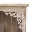 Handcrafted Albasia Whitewash Finish Wood Bathroom Cabinet - Bali Collection