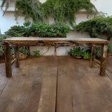 Handcrafted Recycled Teakwood Dining Table for 6-8 People - Bali Collection