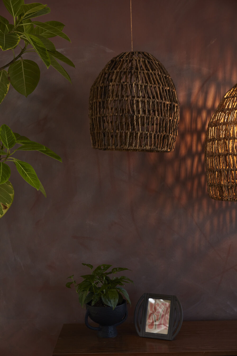 Evenia Dark Rattan Light Shade