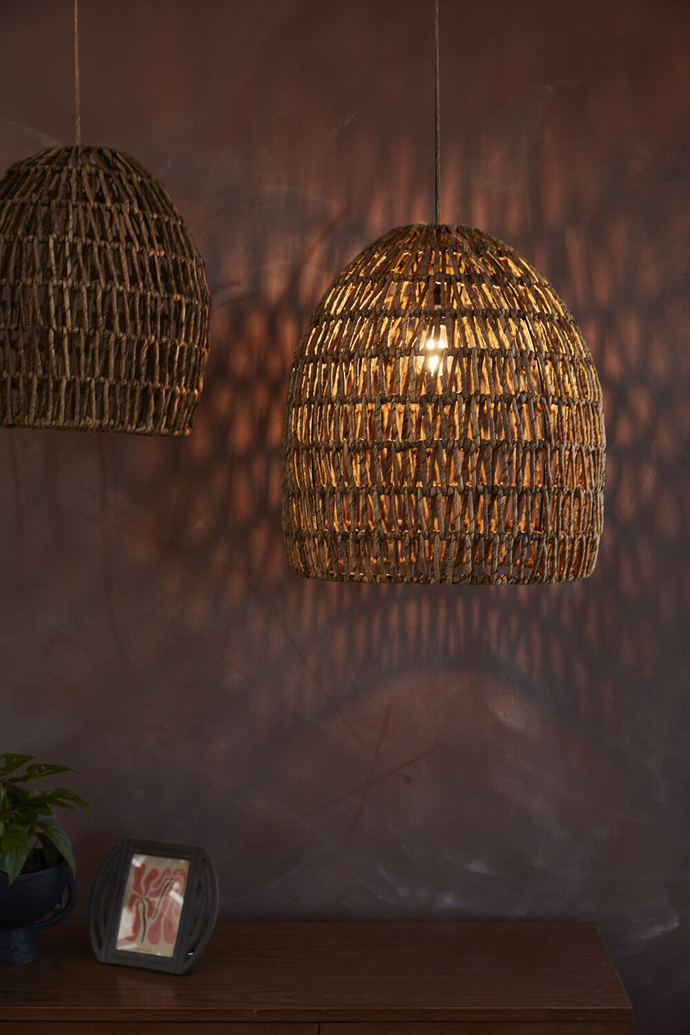 Evenia Dark Rattan Light Shade