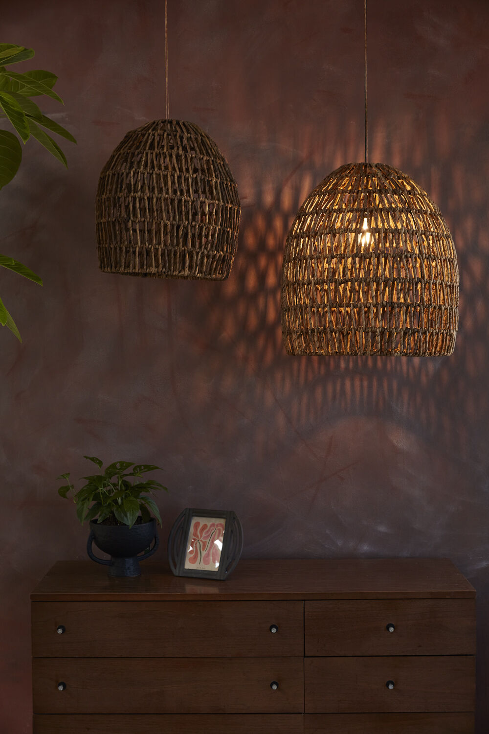 Evenia Dark Rattan Light Shade