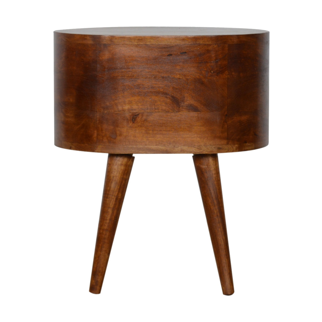 Chestnut Rounded Nightsand Table